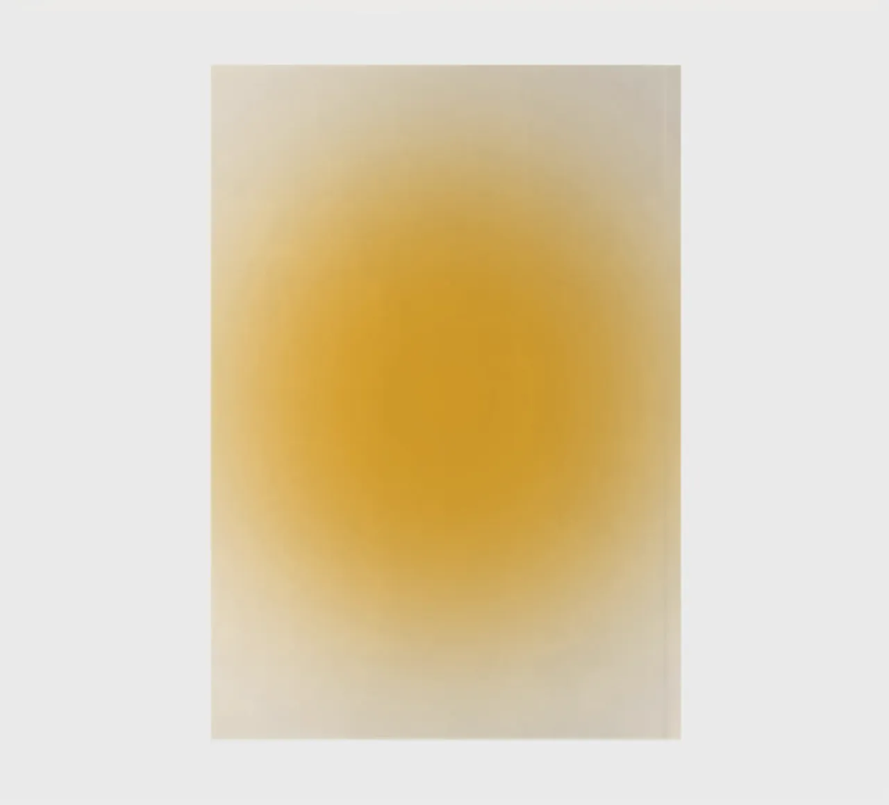 Warm Golden Aura Gradient Abstract Wall Art Print notebook by homdeco