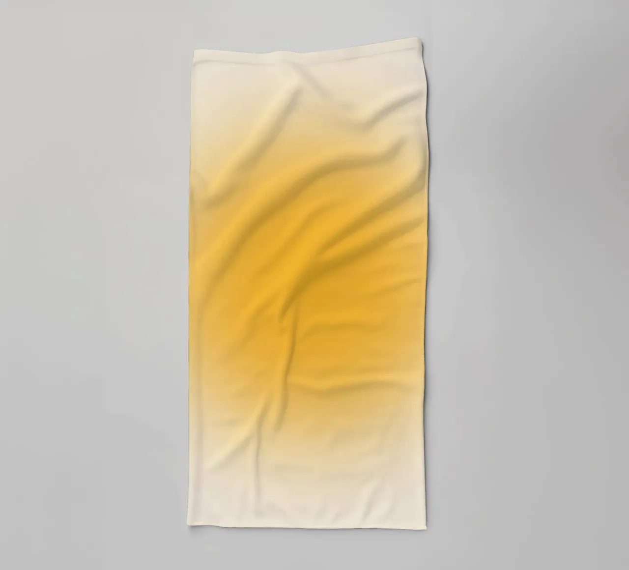 Warm Golden Aura Gradient Abstract Wall Art Print towel by homdeco