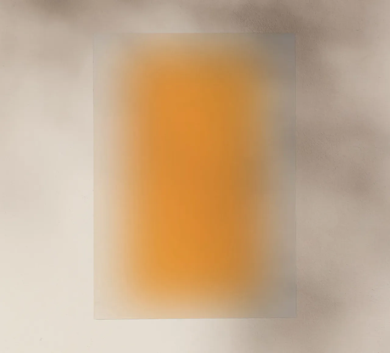 Lebendige Orange Sonnenuntergang Aura Gradient Abstrakte Poster Kunst Backlit Folie von homdeco