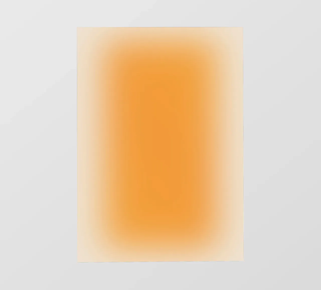 Lebendige Orange Sonnenuntergang Aura Gradient Abstrakte Poster Kunst Backlit Folie von homdeco
