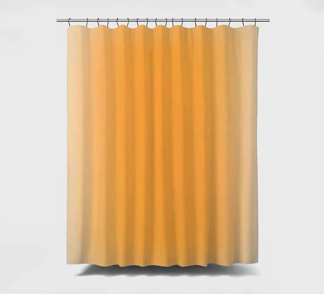 Vibrant Orange Sunset Aura Gradient Abstract Poster Art shower curtain by homdeco
