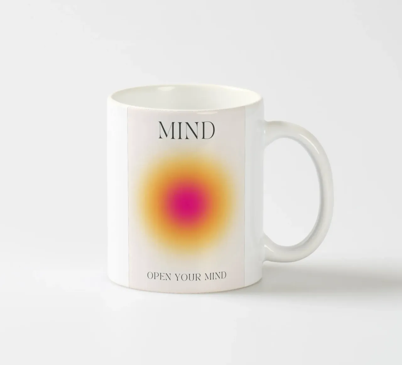 Poster psichedelico "Open Your Mind" (Aura Gradiente) tazza in ceramica da homdeco