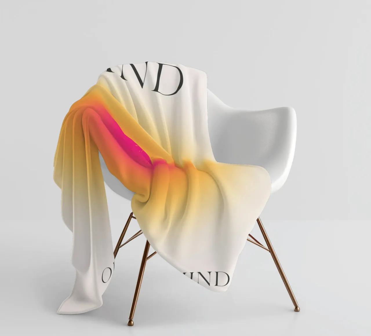 Poster psichedelico "Open Your Mind" (Aura Gradiente) coperta in pile da homdeco