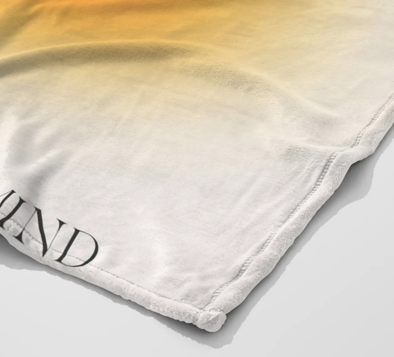 Poster psichedelico "Open Your Mind" (Aura Gradiente) coperta in pile da homdeco