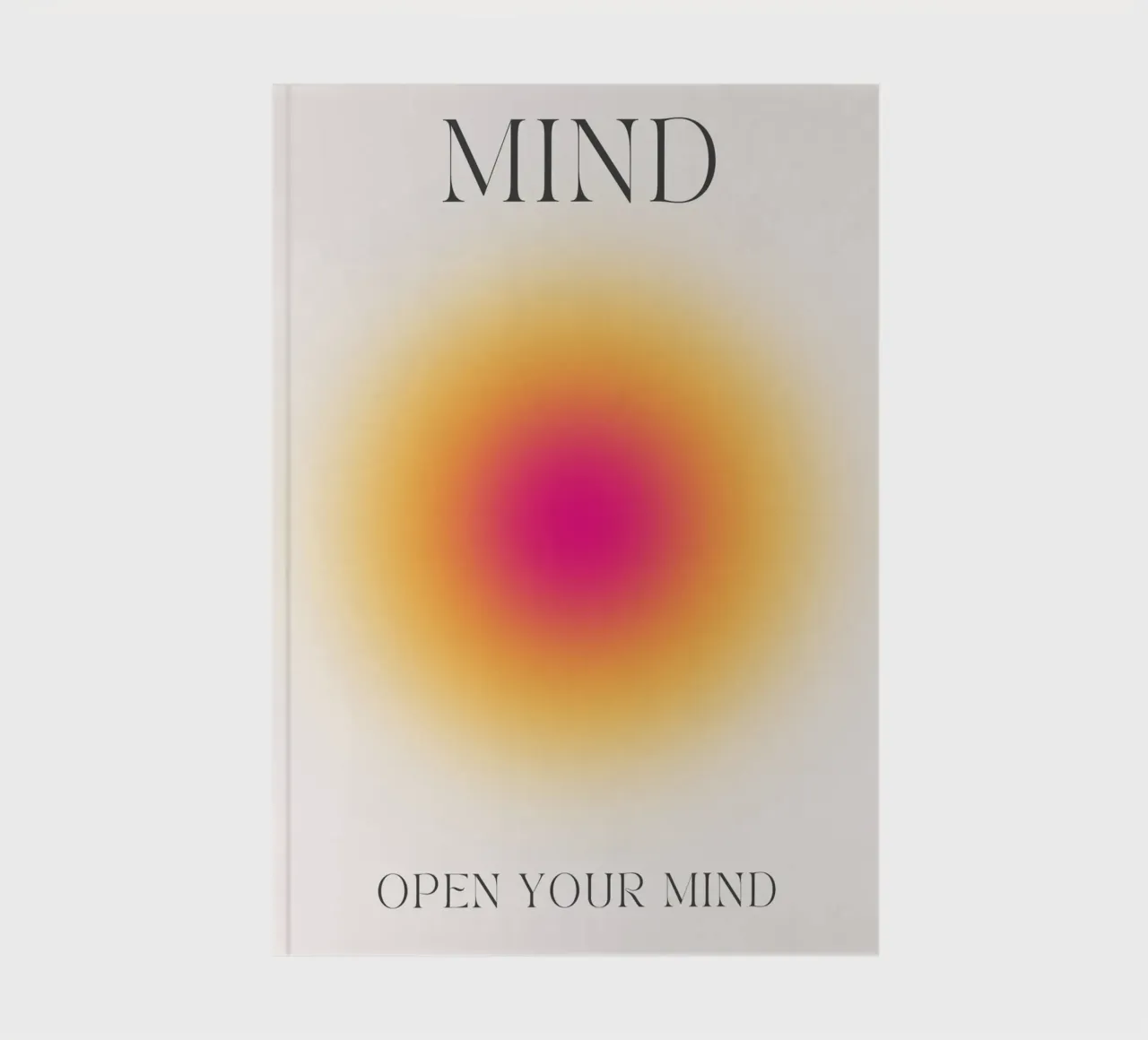 Poster psichedelico "Open Your Mind" (Aura Gradiente) diario da homdeco