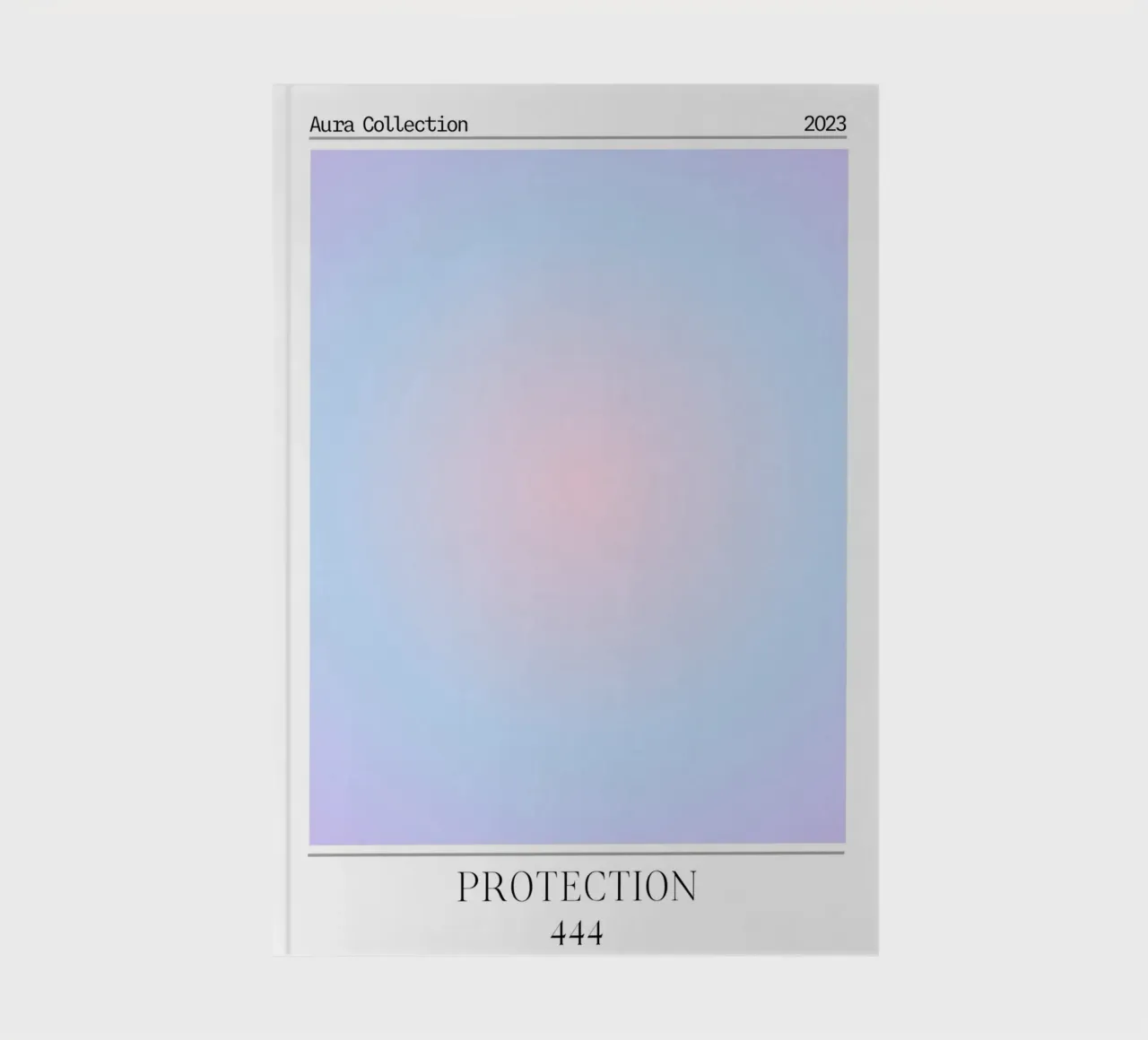 "Protezione" 444 Aura Collection Gradient Poster 2023 diario da homdeco