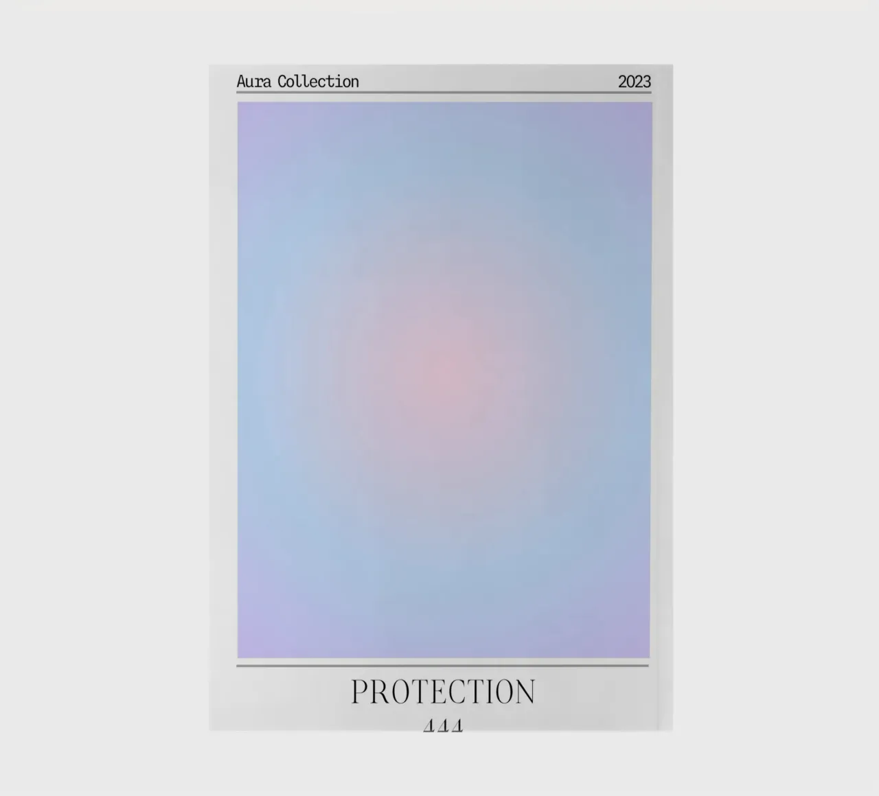 "Protezione" 444 Aura Collection Gradient Poster 2023 diario da homdeco