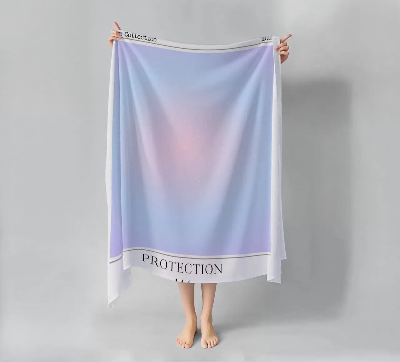"Protezione" 444 Aura Collection Gradient Poster 2023 telo mare da homdeco