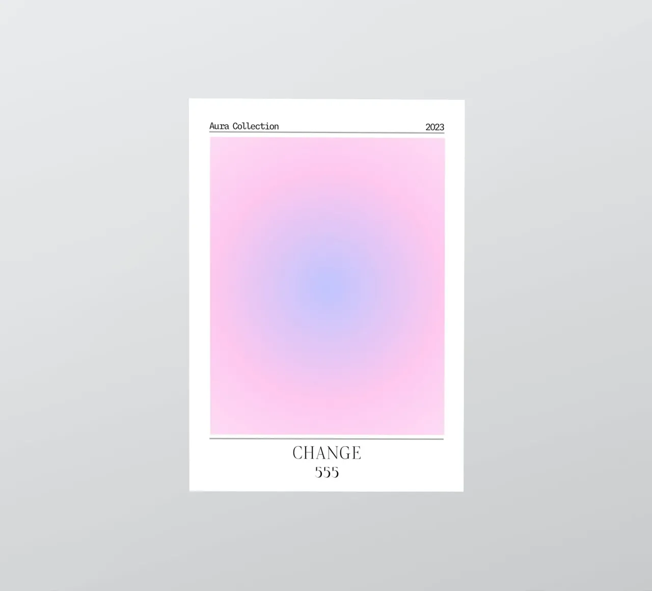 Angelo "Change" Numero 555 Aura Collection Poster 2023 adesivo da homdeco