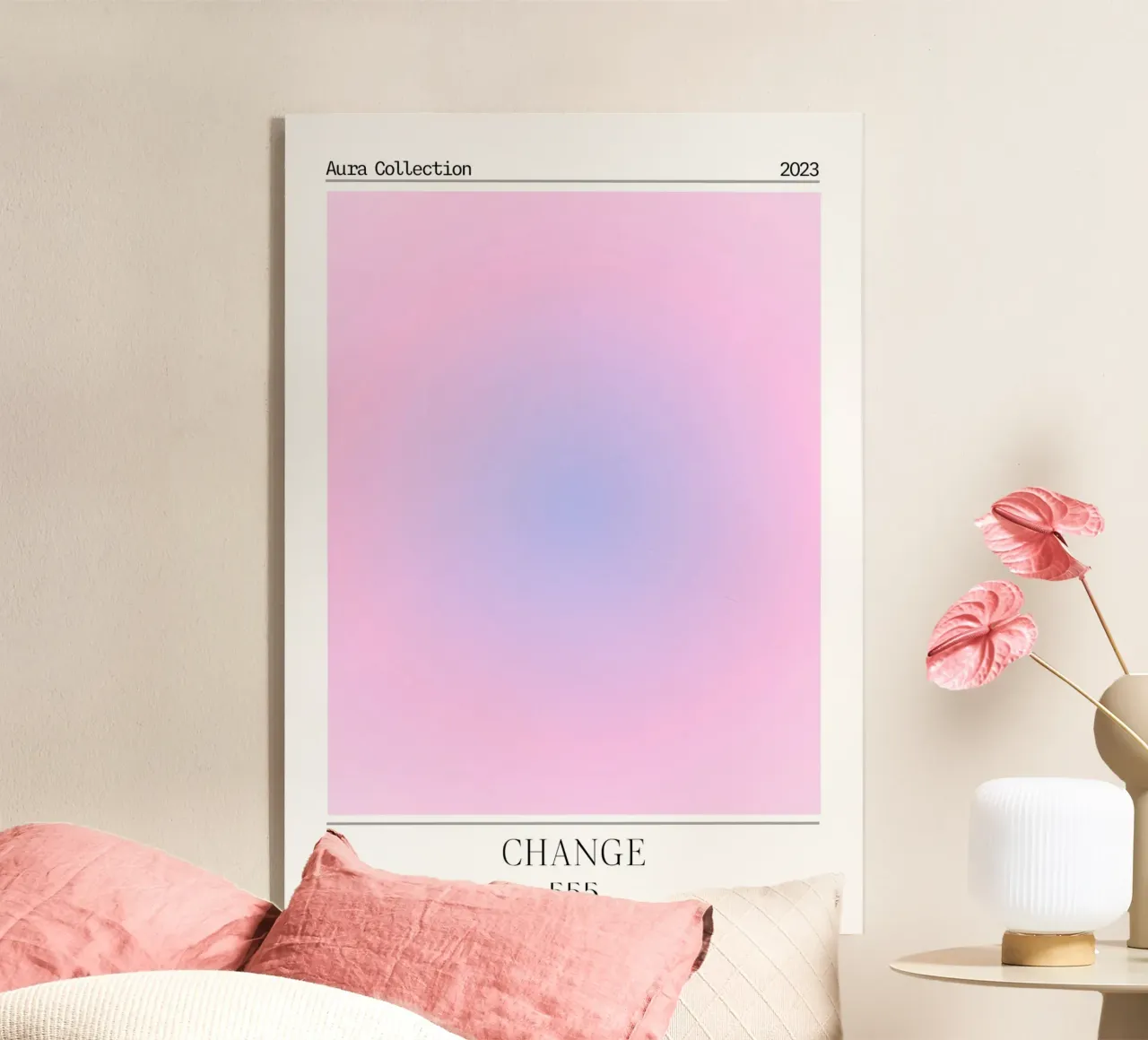 Angelo "Change" Numero 555 Aura Collection Poster 2023 plexiglass da homdeco