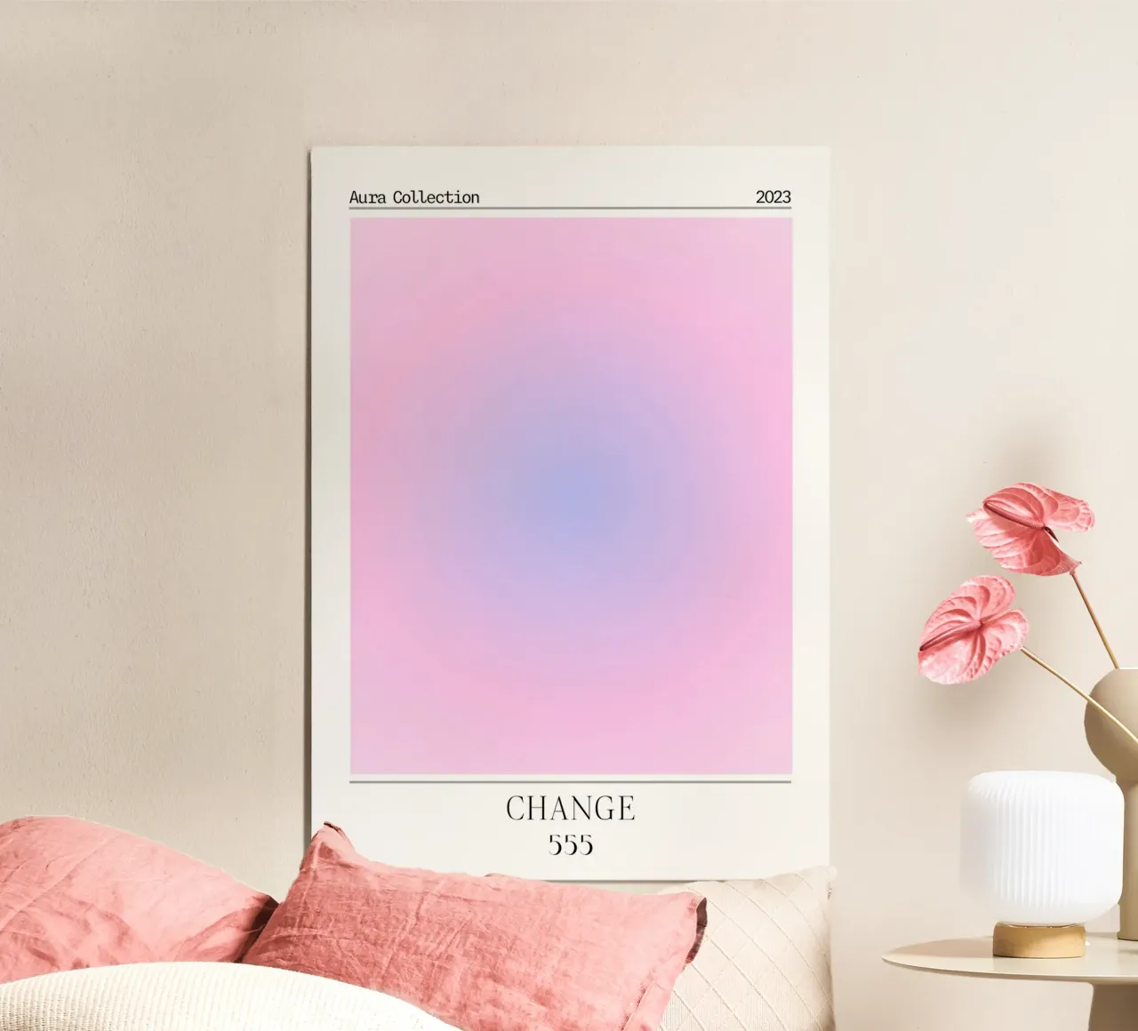Angelo "Change" Numero 555 Aura Collection Poster 2023 alluminio dibond da homdeco