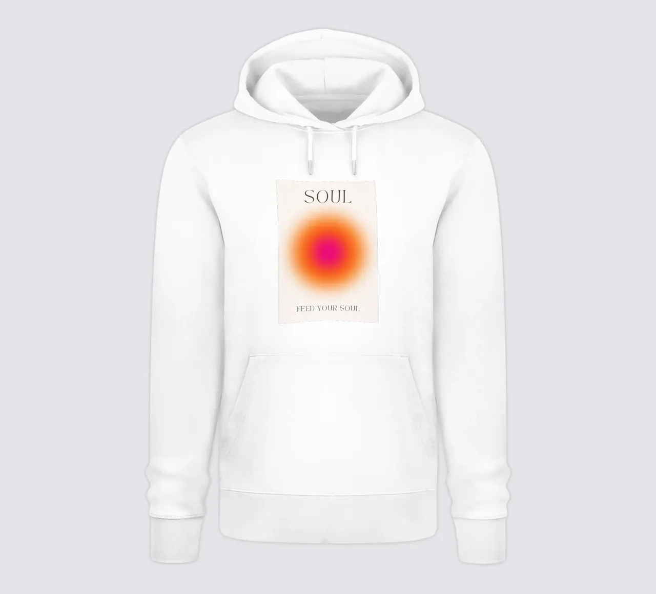 "Alimenta tu alma" Poster Art Gradiente Aura Radiante sudadera con capucha de homdeco