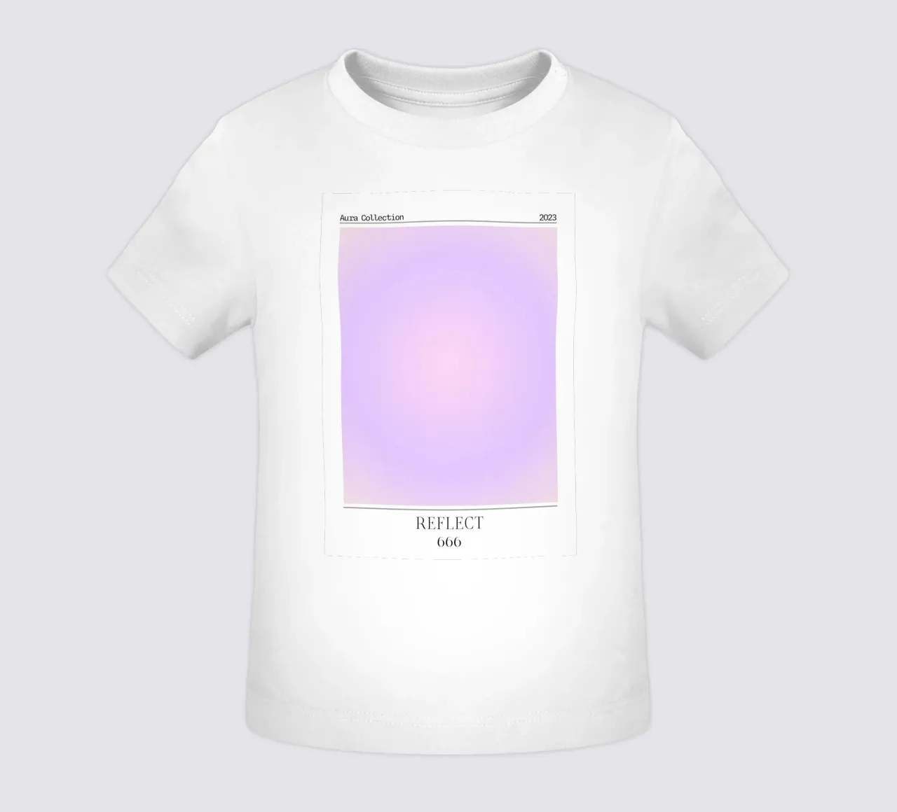 "Reflect" Angelo Numero 666 Aura Gradiente Poster 2023 maglietta neonato da homdeco