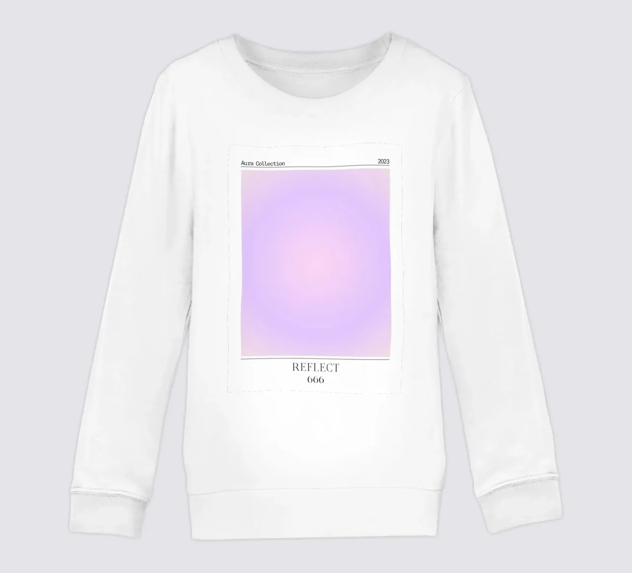 "Reflect" Angelo Numero 666 Aura Gradiente Poster 2023 felpa bambino da homdeco