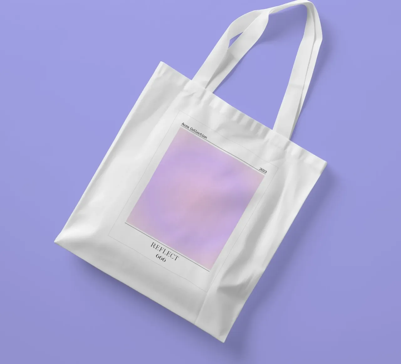 "Reflect" Angelo Numero 666 Aura Gradiente Poster 2023 borsa in juta da homdeco