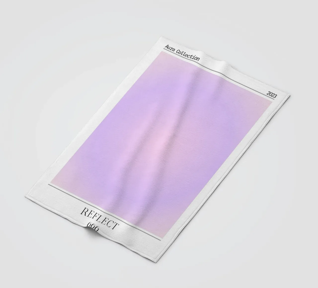 "Reflect" Angelo Numero 666 Aura Gradiente Poster 2023 coperta in pile da homdeco
