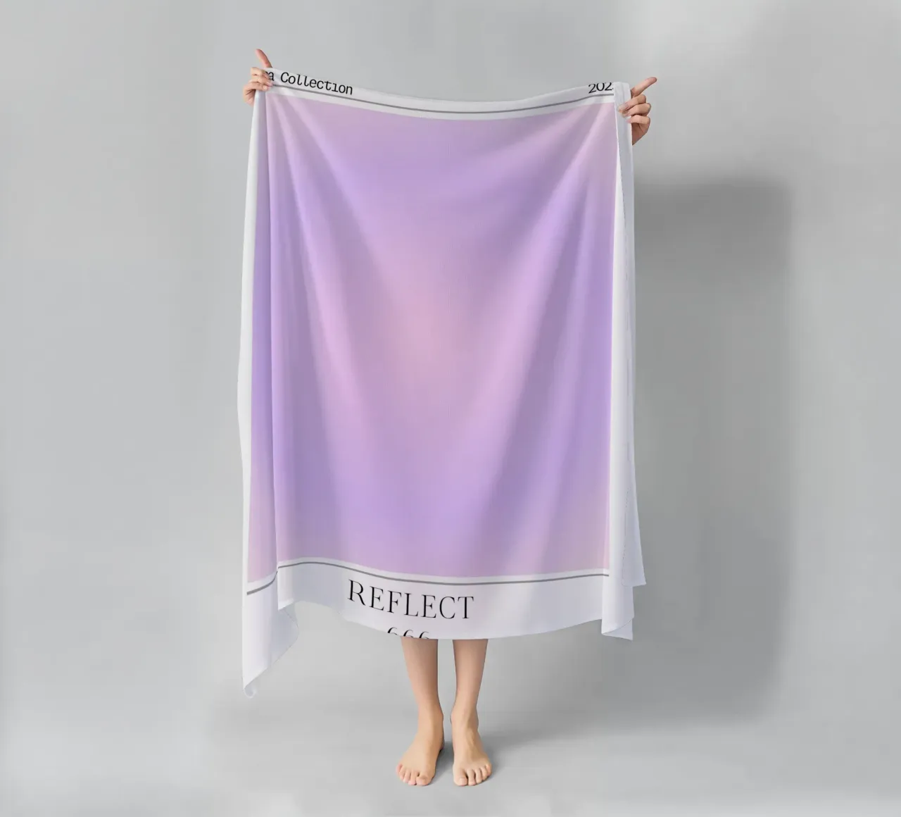 "Reflect" Angelo Numero 666 Aura Gradiente Poster 2023 telo mare da homdeco