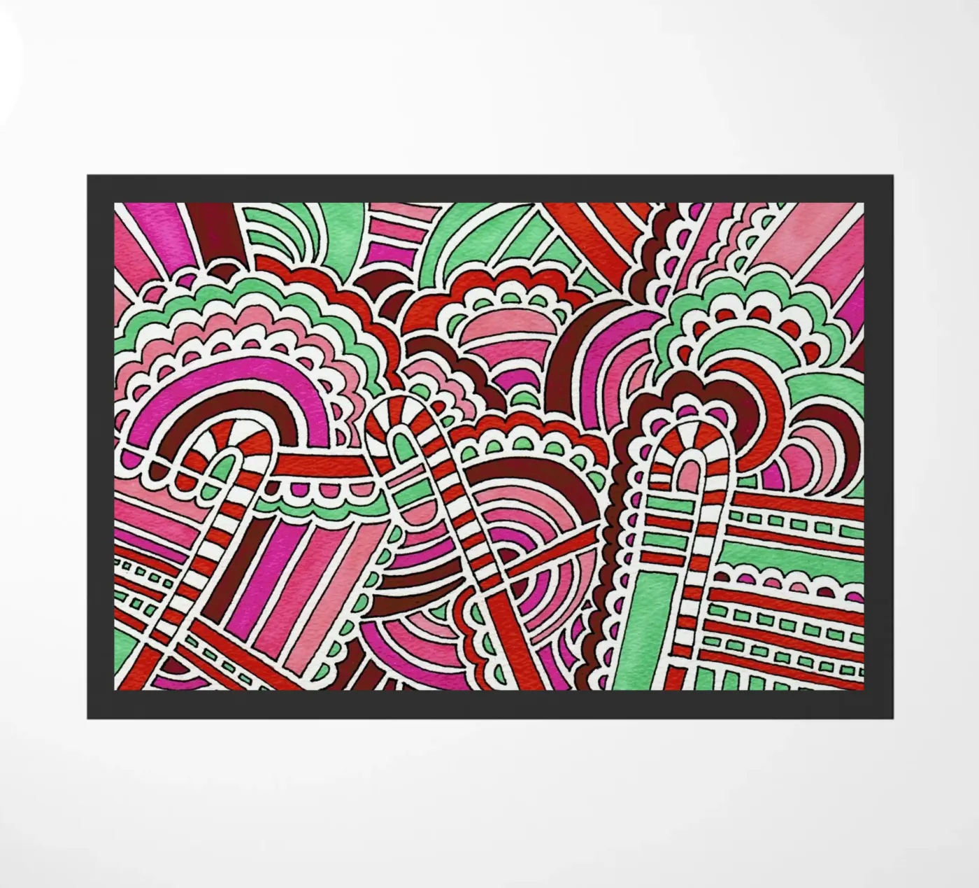 Candy Canes doormat by KP Design