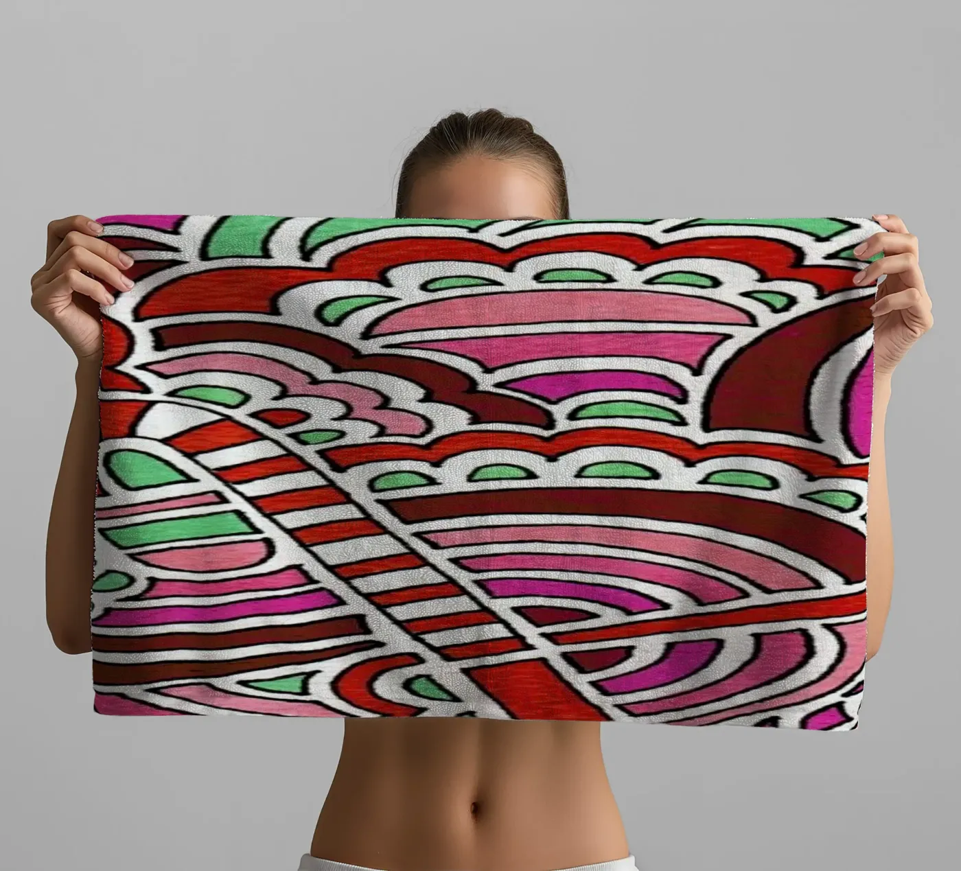 Candy Canes badhanddoek van KP Design