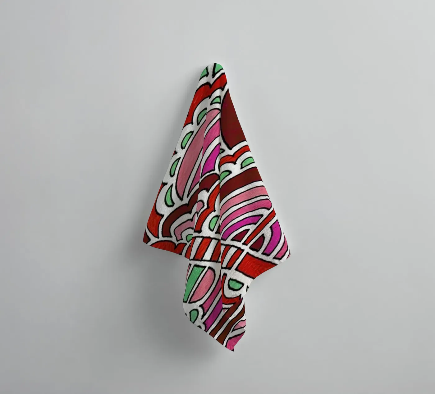 Candy Canes badhanddoek van KP Design