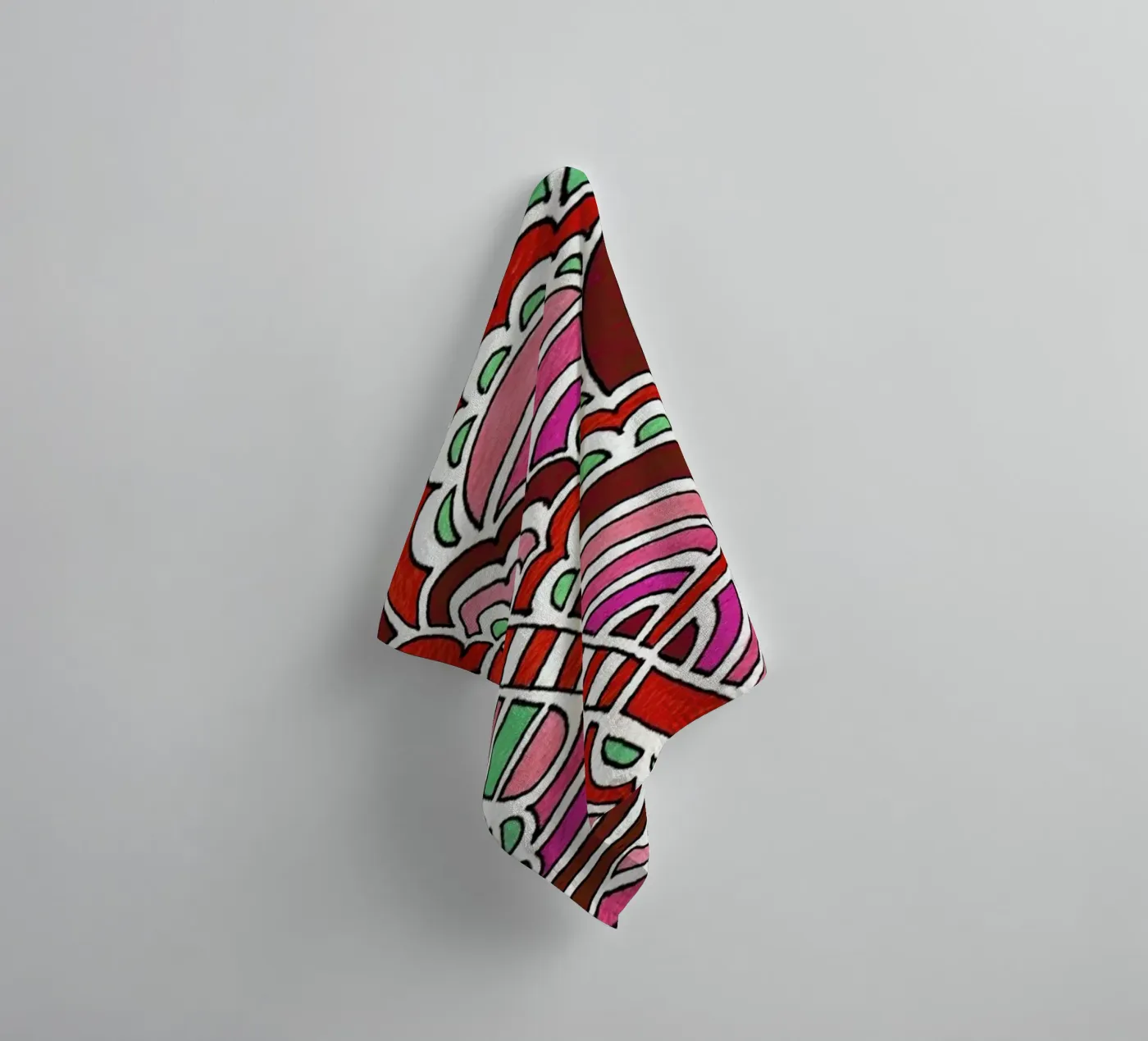 Candy Canes badhanddoek van KP Design