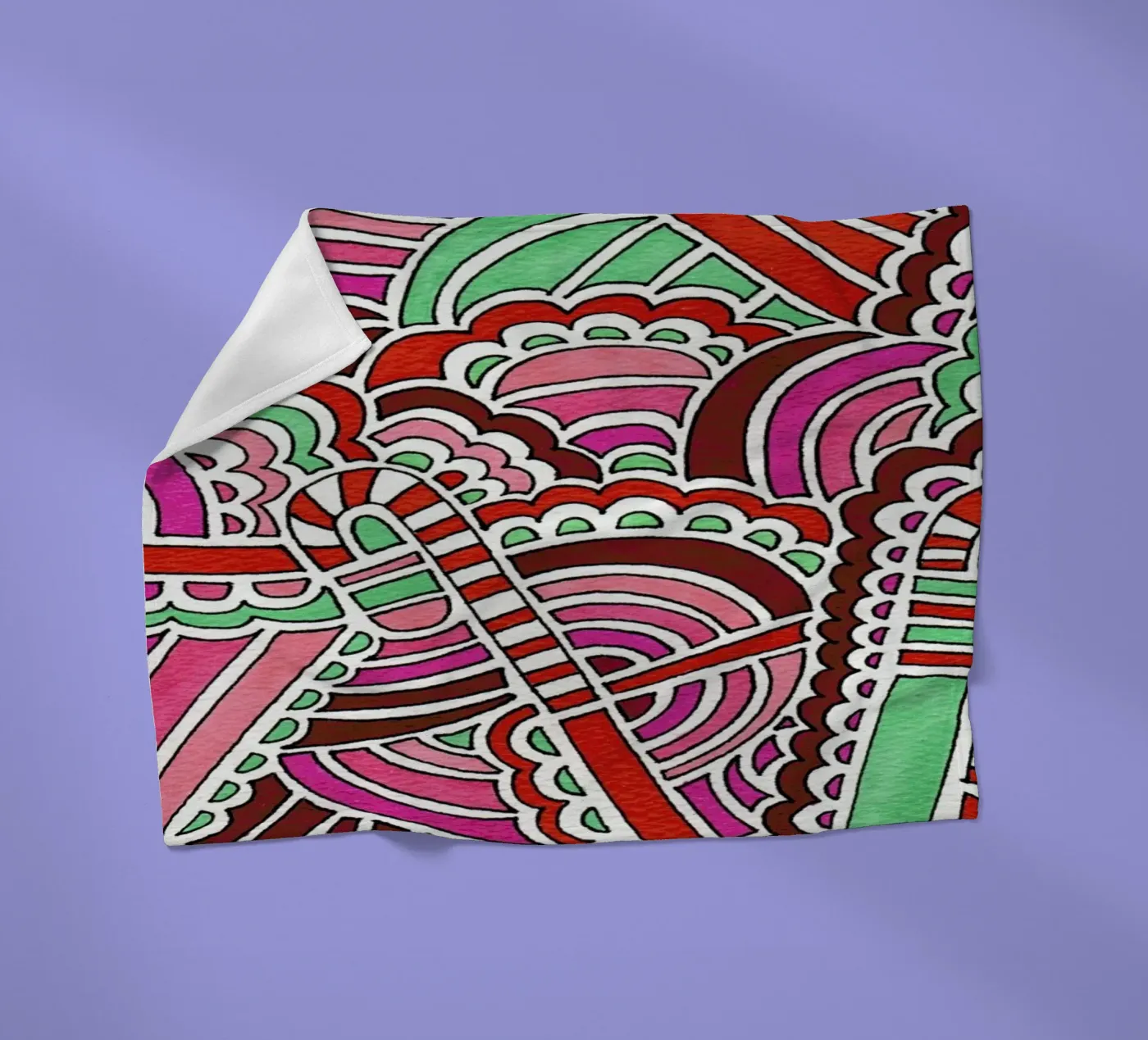 Candy Canes Fleecedecke von KP Design
