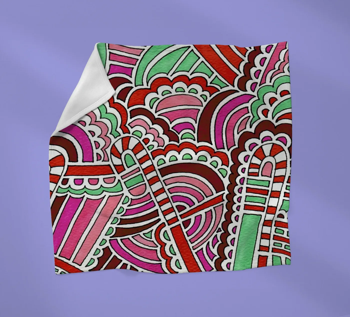 Candy Canes Fleecedecke von KP Design