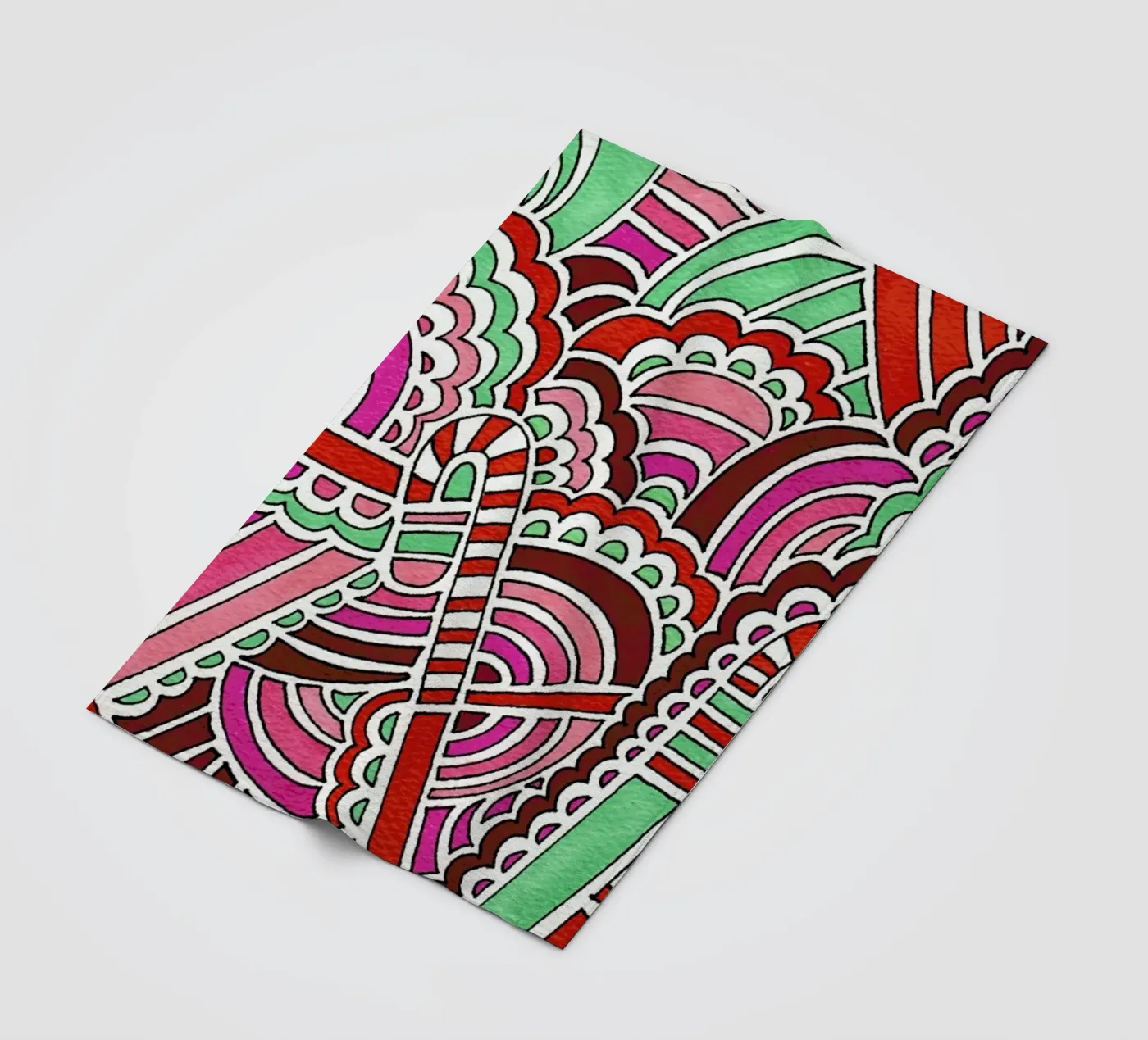 Candy Canes Fleecedecke von KP Design