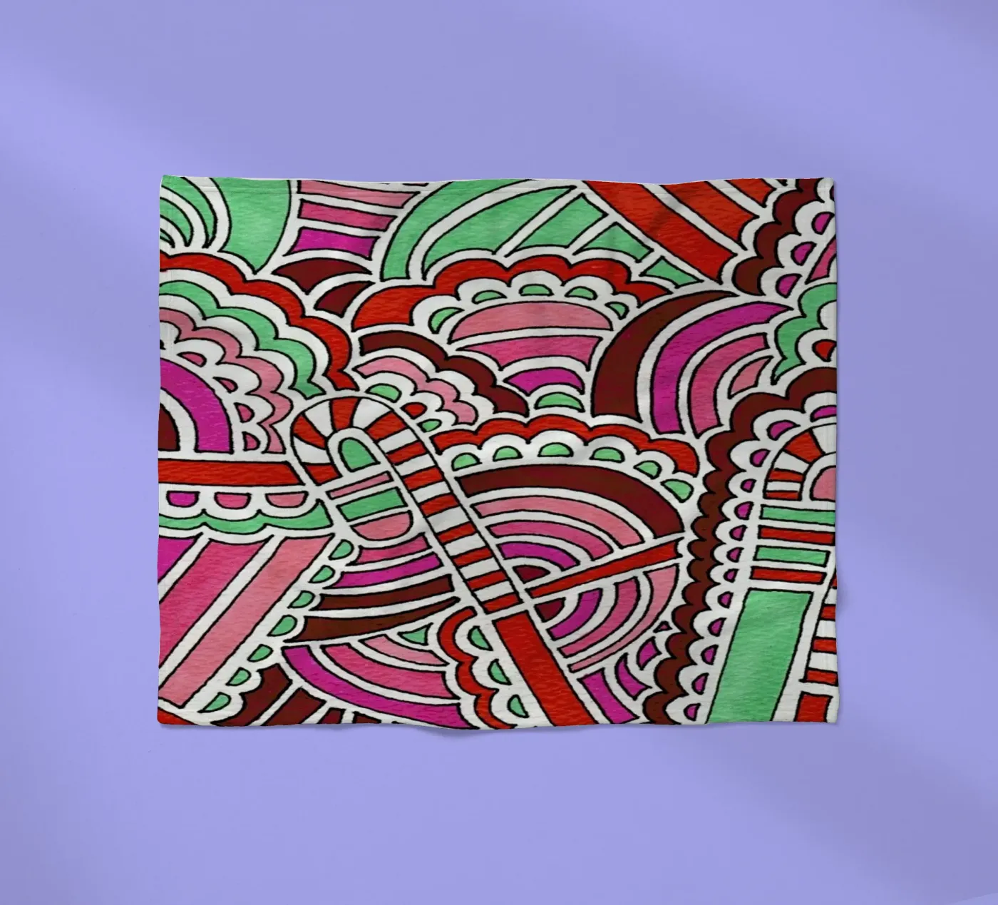 Candy Canes Fleecedecke von KP Design