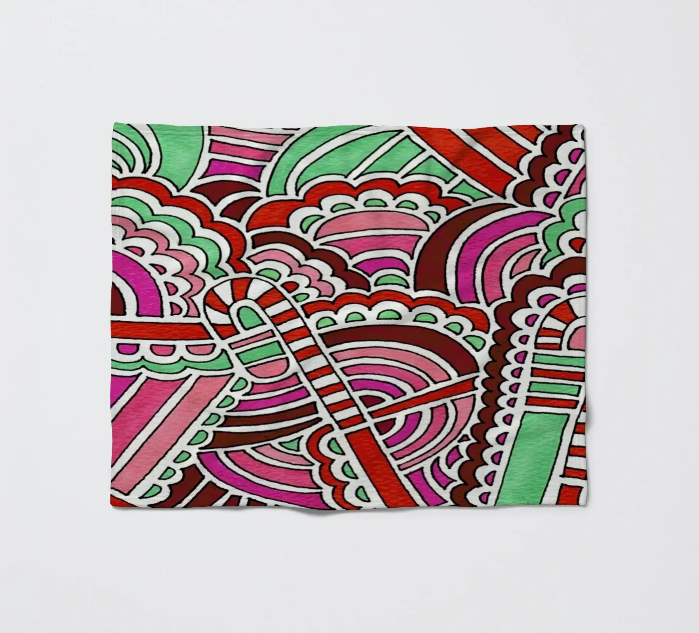 Candy Canes Fleecedecke von KP Design