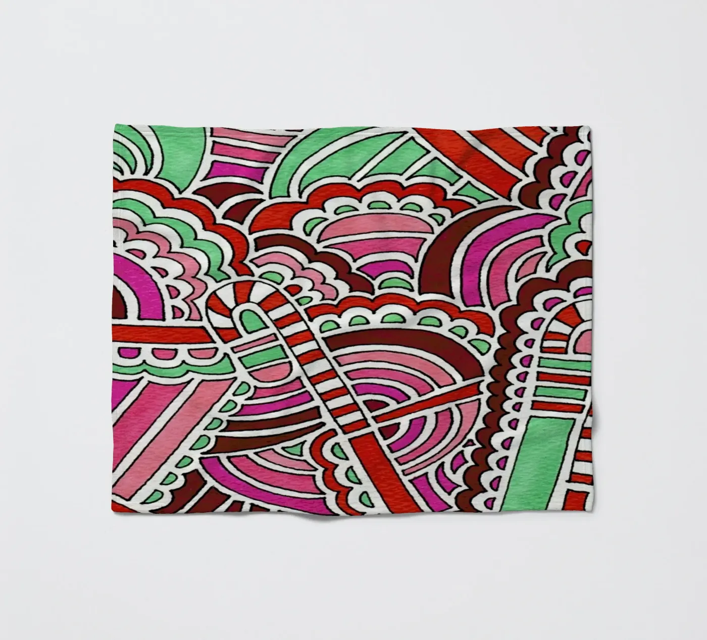 Candy Canes Fleecedecke von KP Design