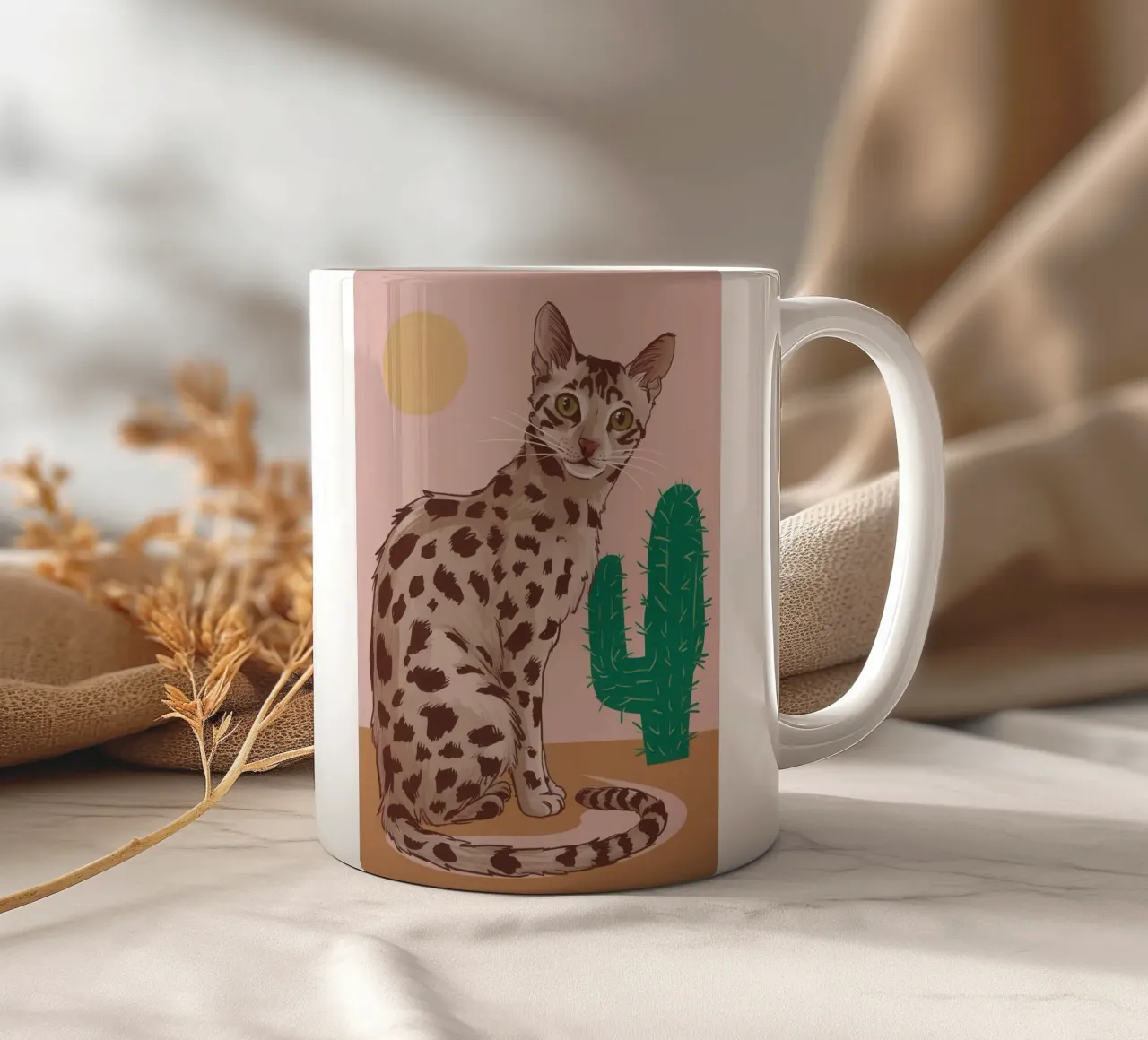 Maestà del cactus maculato tazza in ceramica da Pale Aura