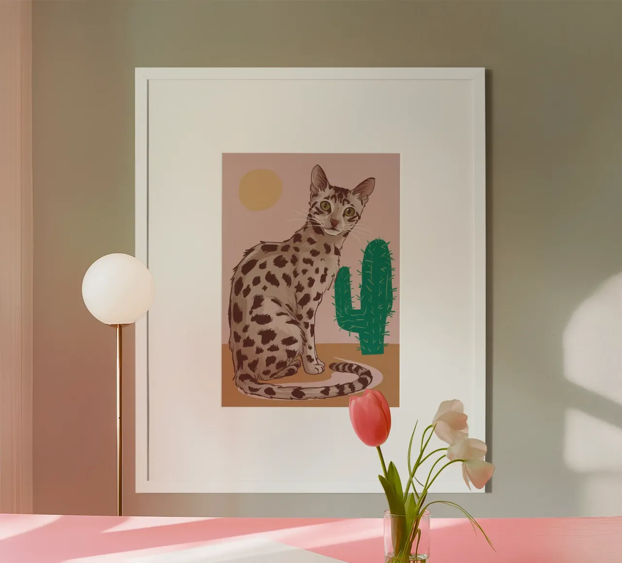 Maestà del cactus maculato poster da Pale Aura