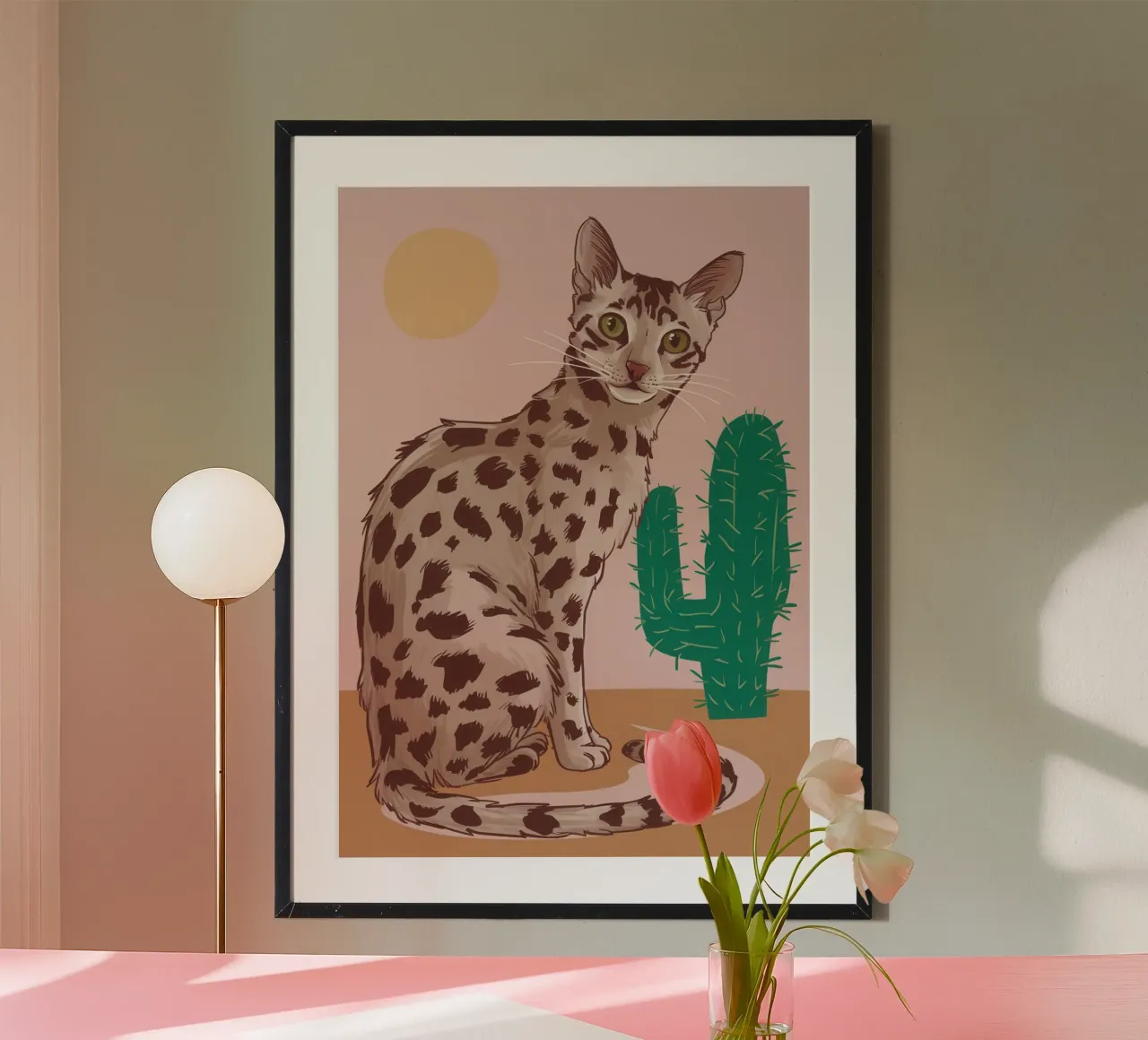 Maestà del cactus maculato poster da Pale Aura