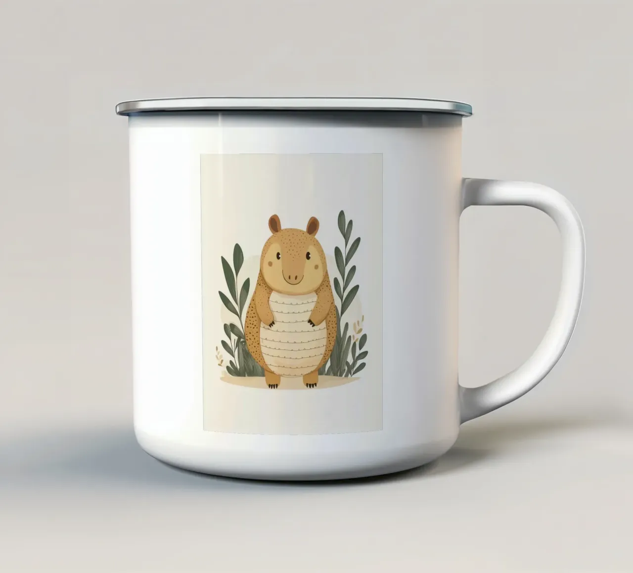 Armadillo stravagante tazza in smalto da Happy Littles