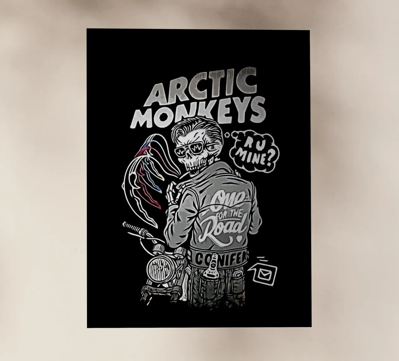 Arctic Monkeys 4 Art pellicola backlit da music soul