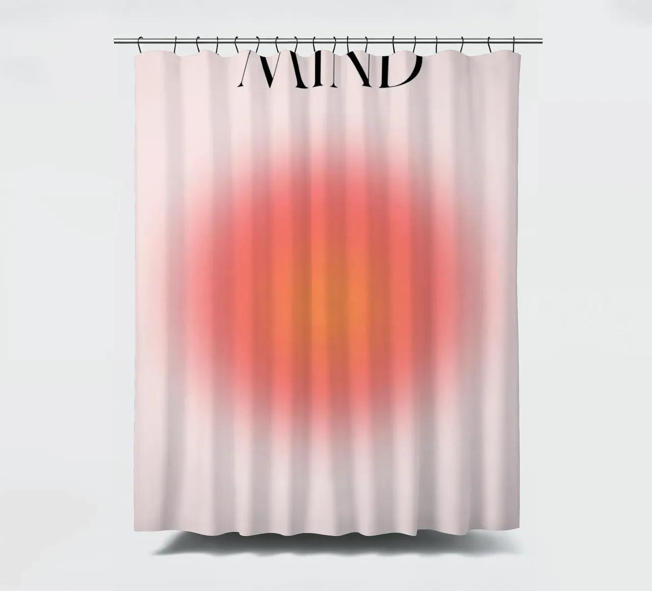 Poster astratto "Open Your Mind" Aura ardente a gradiente tenda da doccia da homdeco