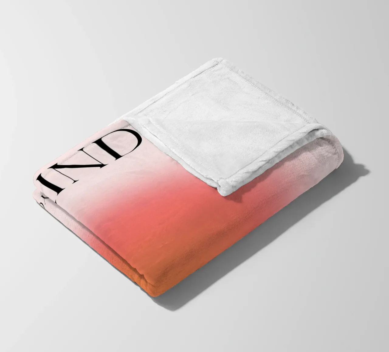 Poster astratto "Open Your Mind" Aura ardente a gradiente coperta in pile da homdeco