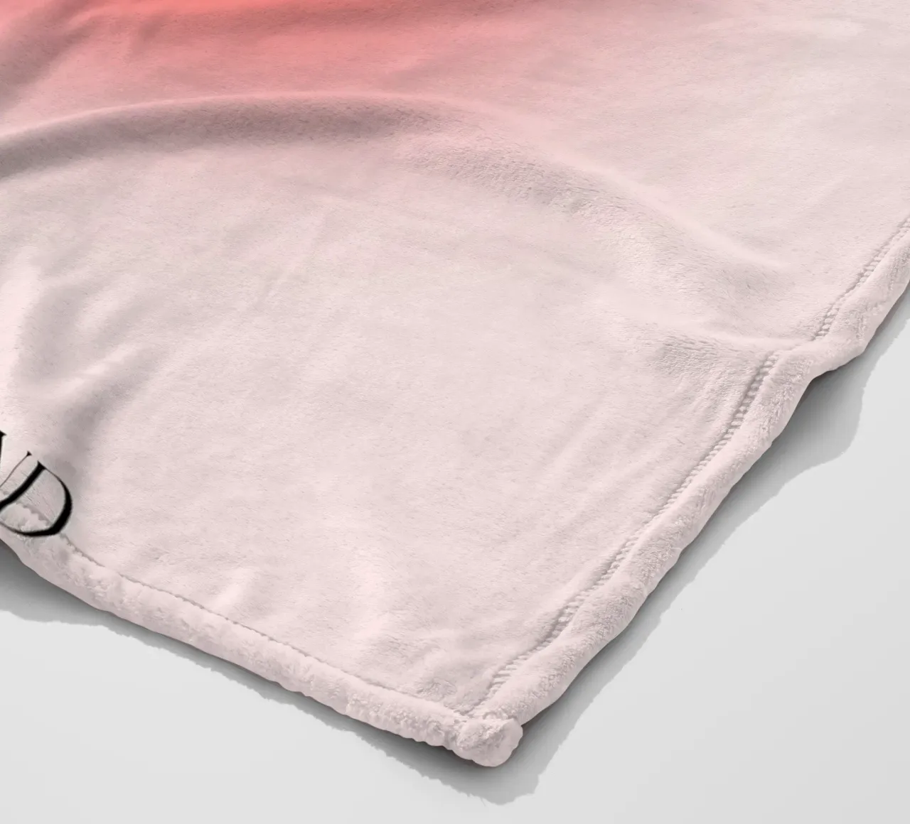 Poster astratto "Open Your Mind" Aura ardente a gradiente coperta in pile da homdeco