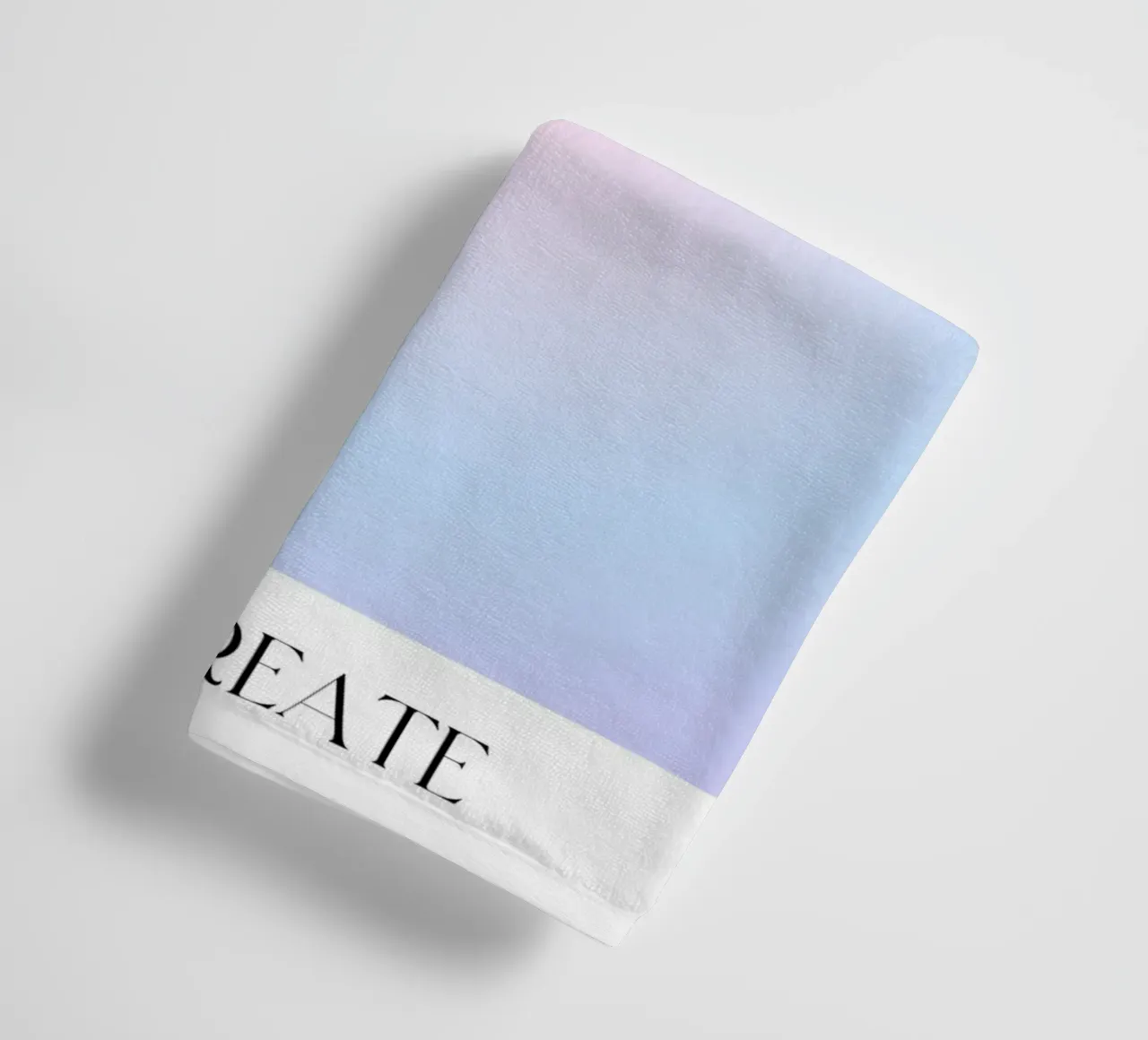 "What You Think" Law of Attraction Aura Gradient Poster towel by homdeco