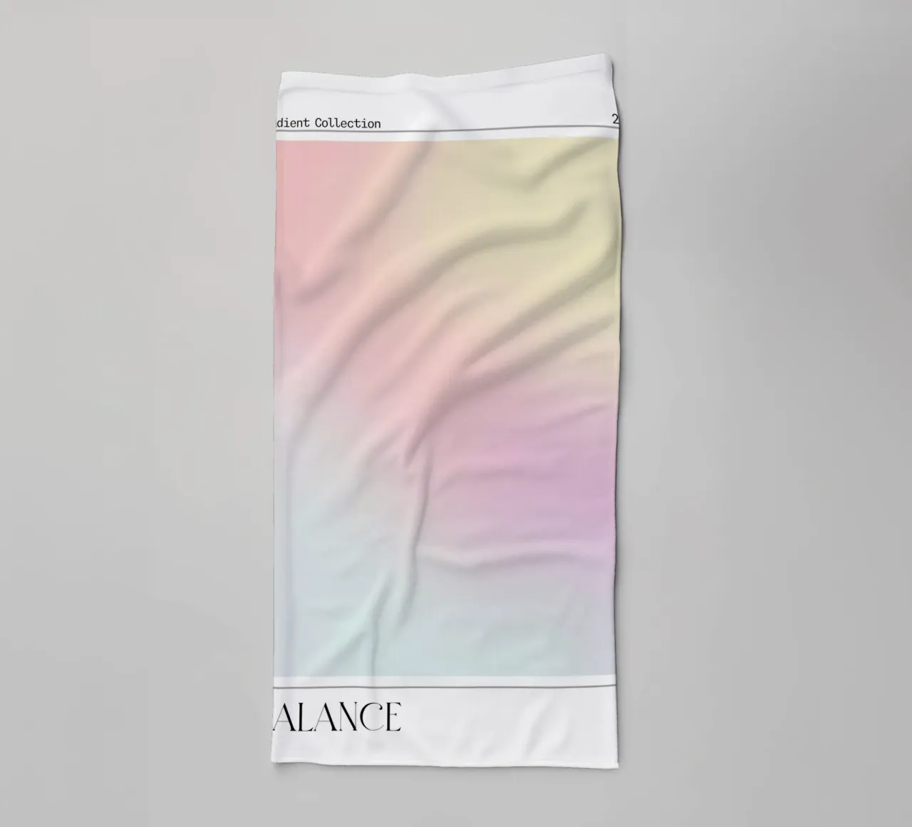 "Balance" Pastel Gradient Collection Abstract Poster 2023 towel by homdeco