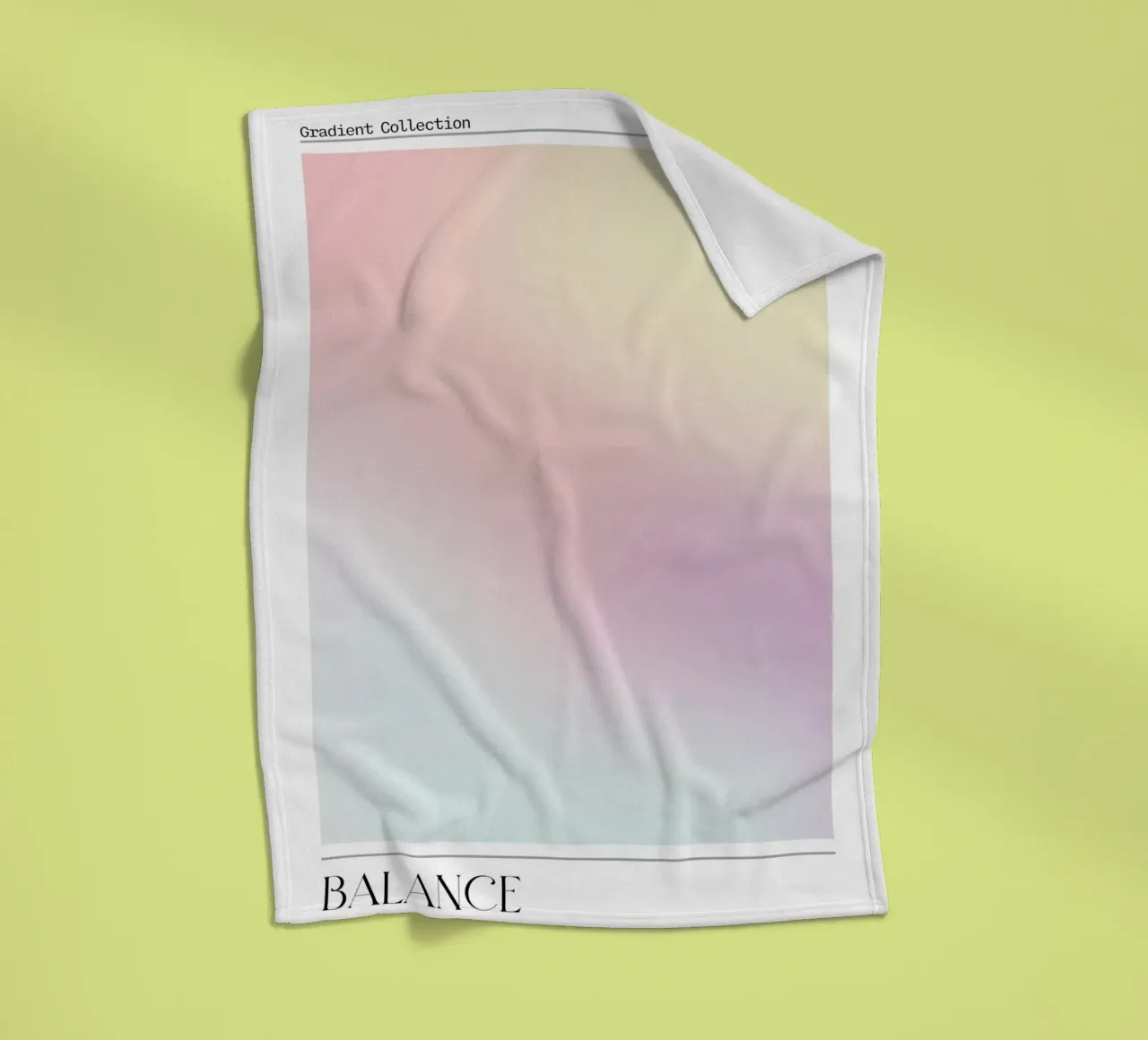"Balance" Pastel Gradient Collection Abstract Poster 2023 plaid polaire de homdeco