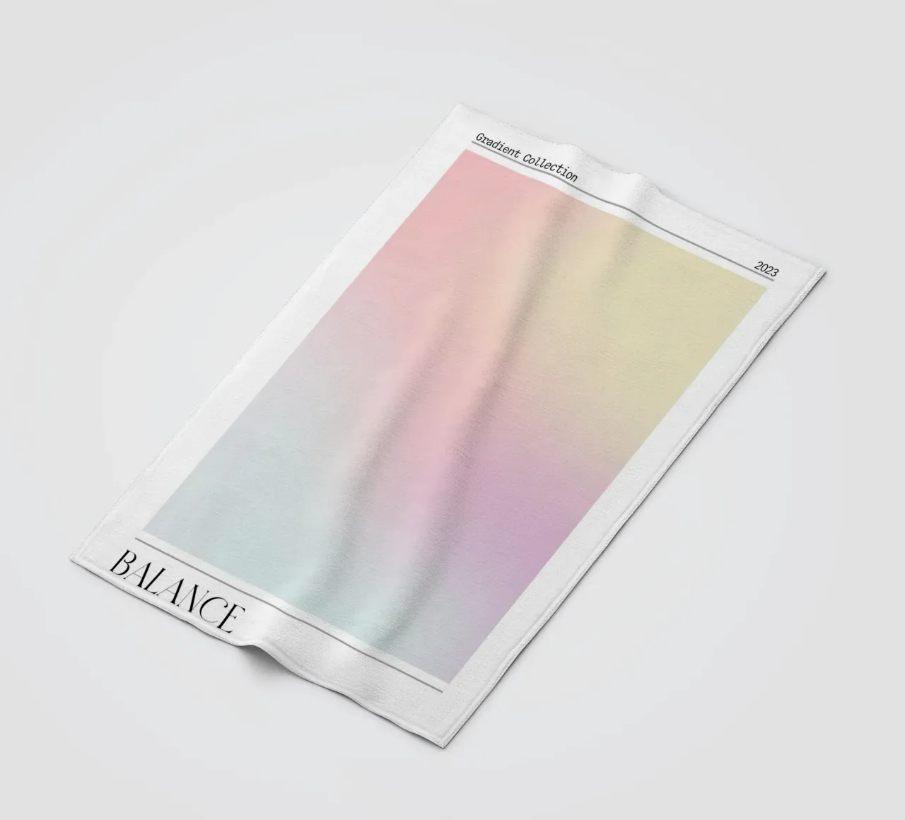 "Balance" Pastel Gradient Collection Abstract Poster 2023 plaid polaire de homdeco