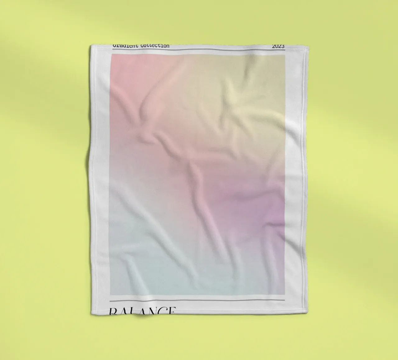 "Balance" Pastel Gradient Collection Abstract Poster 2023 plaid polaire de homdeco