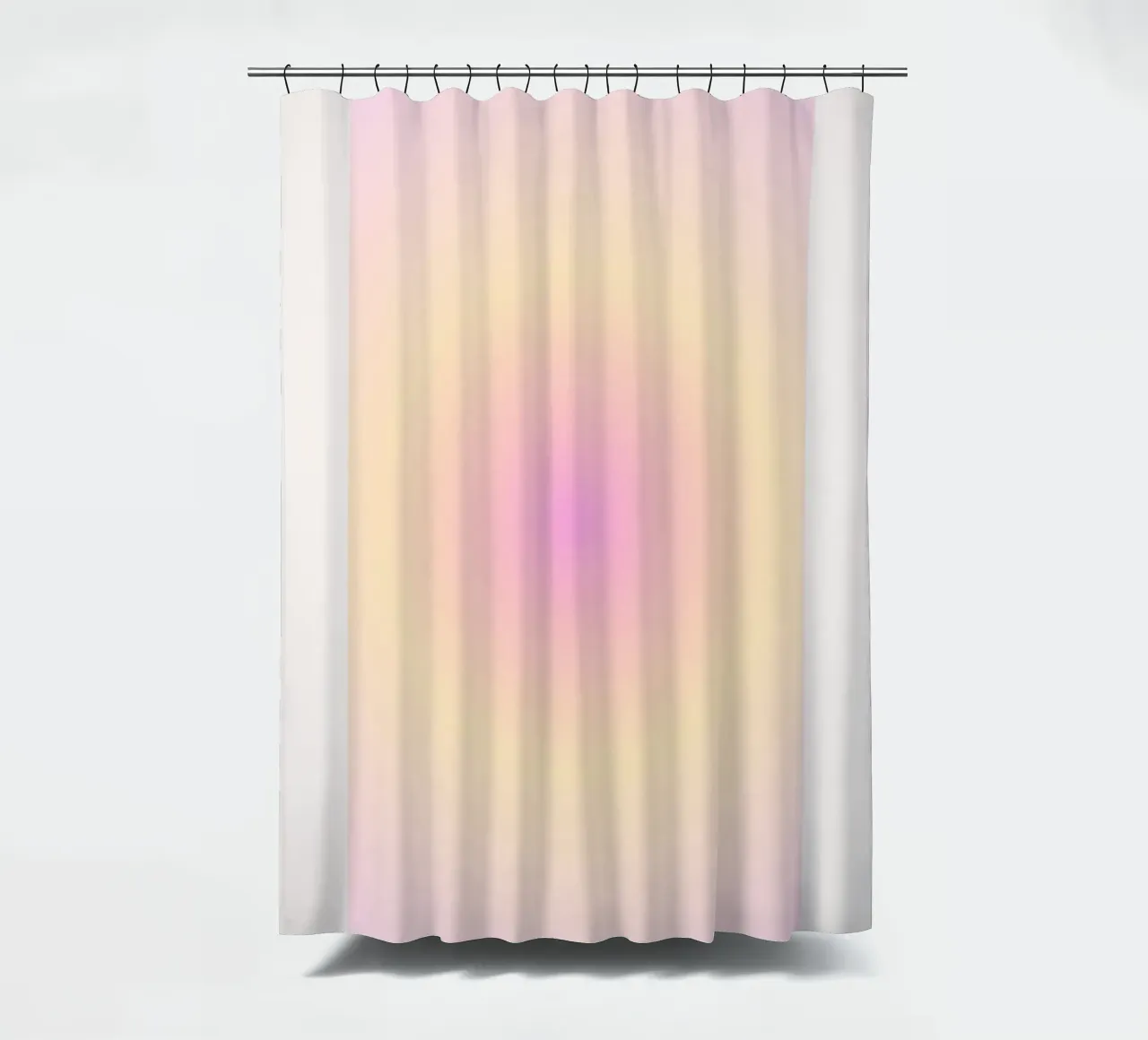 "Open Your Mind" Pastel Aura Gradient Abstract Poster shower curtain by homdeco