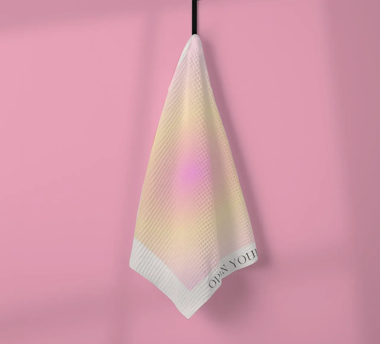 Poster astratto pastello "Open Your Mind" Aura Gradient canovaccio da cucina da homdeco