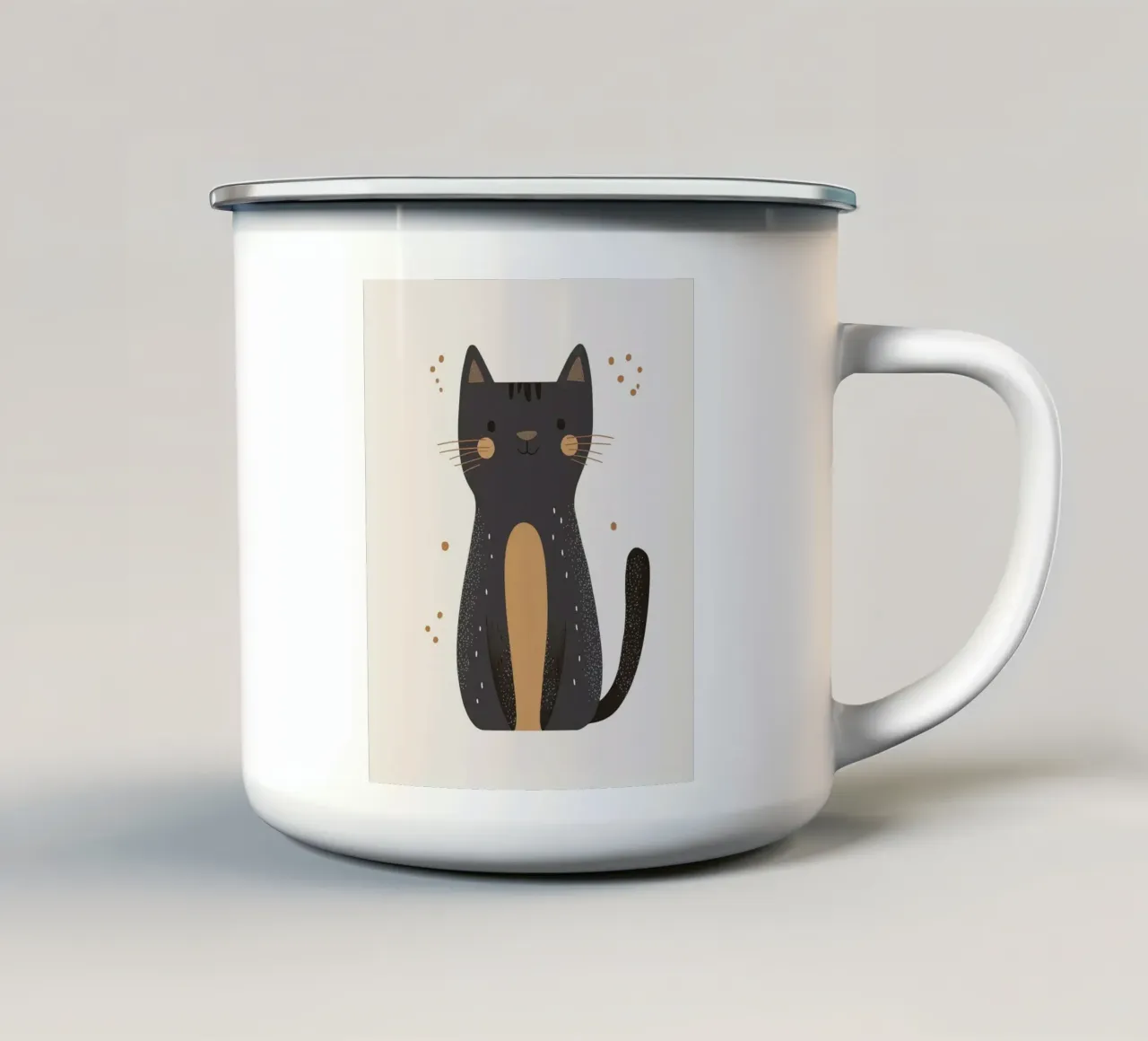 Gatto capriccioso tazza in smalto da Happy Littles
