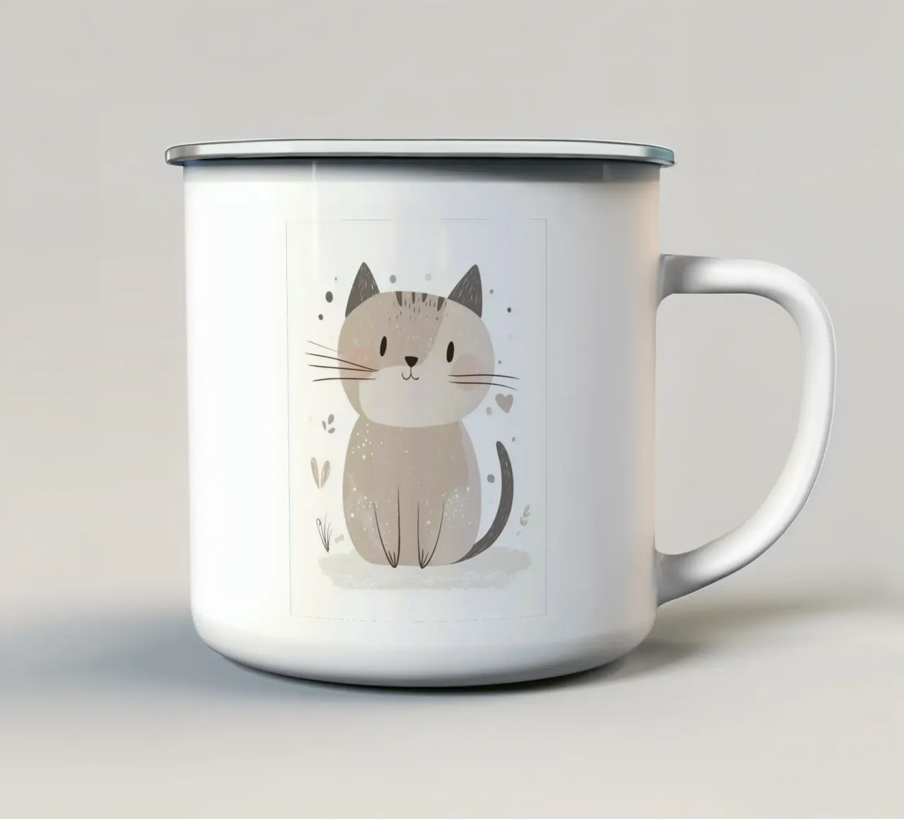 Gatto capriccioso tazza in smalto da Happy Littles