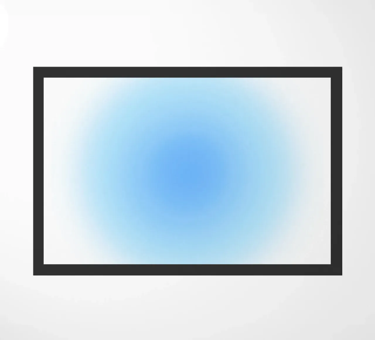 "Ce que vous pensez" Loi de l'attraction Impression d'art Aura bleue paillasson de homdeco