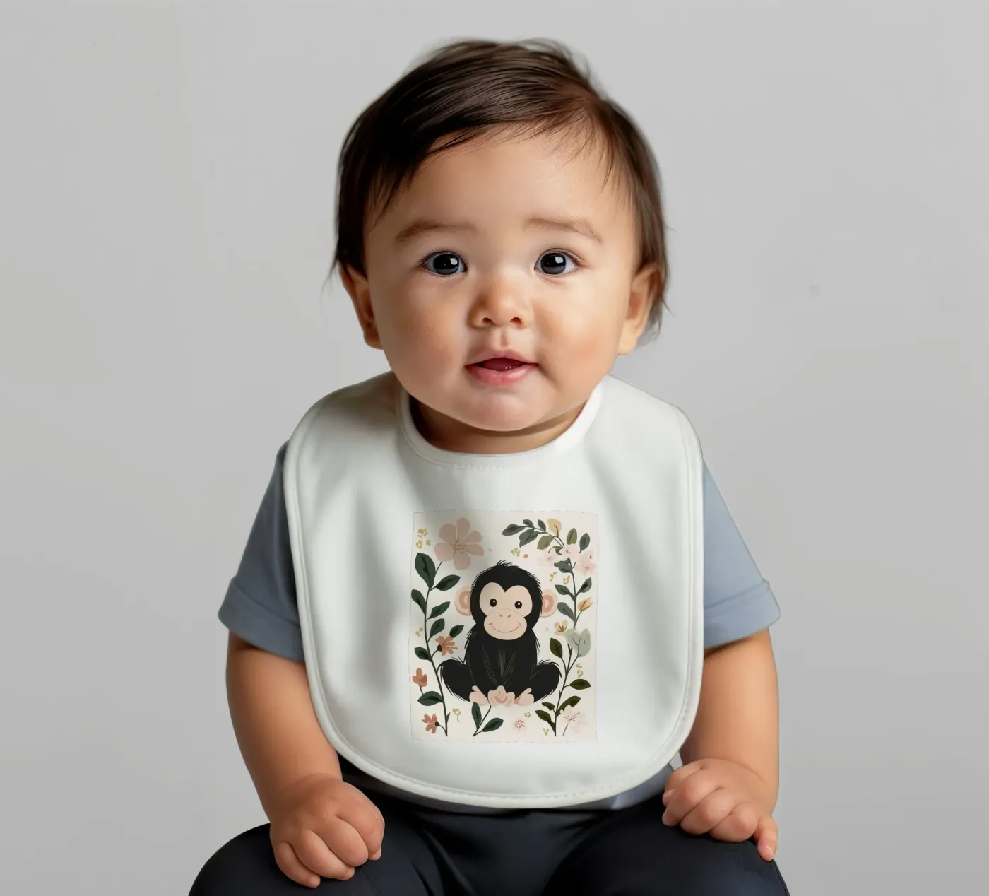 Launischer Affe Babylätzchen von Happy Littles